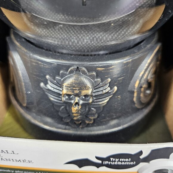 Gemmy Animated Crystal Ball Halloween Skull Eye Motion Sound Light Decor 6 Inch - Picture 7 of 14